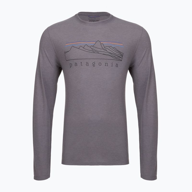 Longsleeve Herren Patagonia Cap Cool Trail Stratapeaks may grey