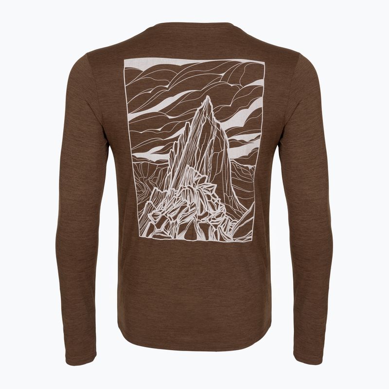 Herren-Trekkingshirt mit langen Ärmeln Patagonia Cap Cool Daily Hut Tripper LS berm brown - light berm brown x-dye 2