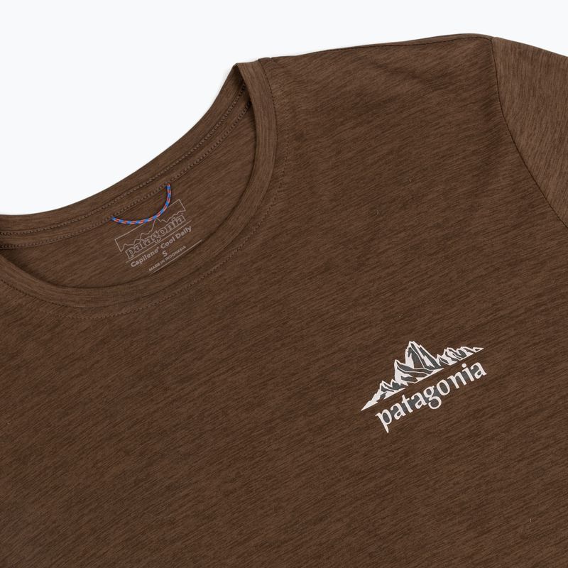 Herren-Trekkingshirt mit langen Ärmeln Patagonia Cap Cool Daily Hut Tripper LS berm brown - light berm brown x-dye 3