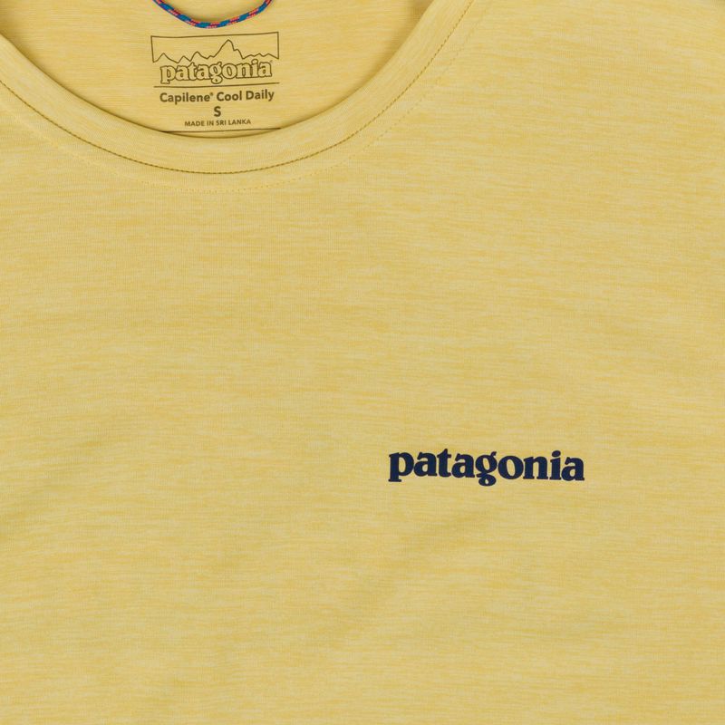 Longsleeve Herren Patagonia Cap Cool Daily Boardshort Logo LS limestone yellow - Light Limestone yellow x-dye 3