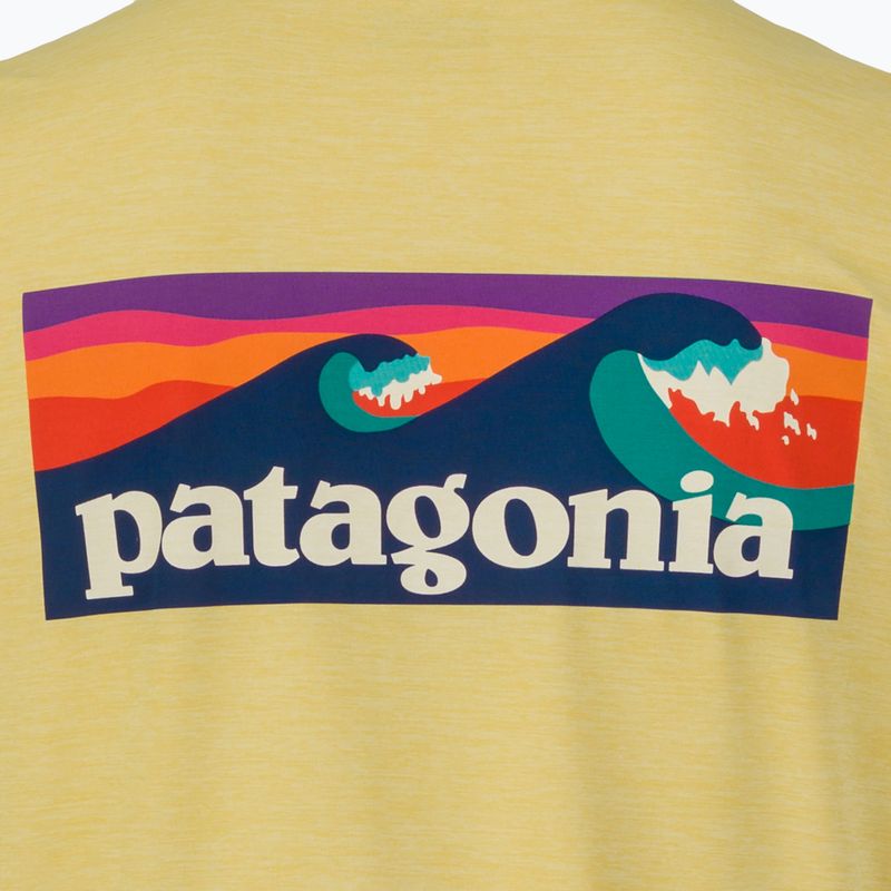 Longsleeve Herren Patagonia Cap Cool Daily Boardshort Logo LS limestone yellow - Light Limestone yellow x-dye 5