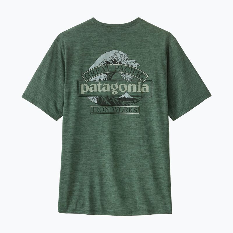 Herren-Shirt Patagonia Cap Cool Daily Great Waves canopy green - light canopy green x-dye 2