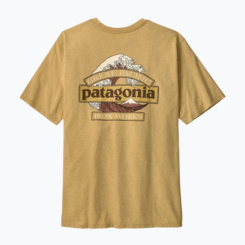 Herren-Shirt Patagonia Great Waves Responsibili-Tee lynx tan 2