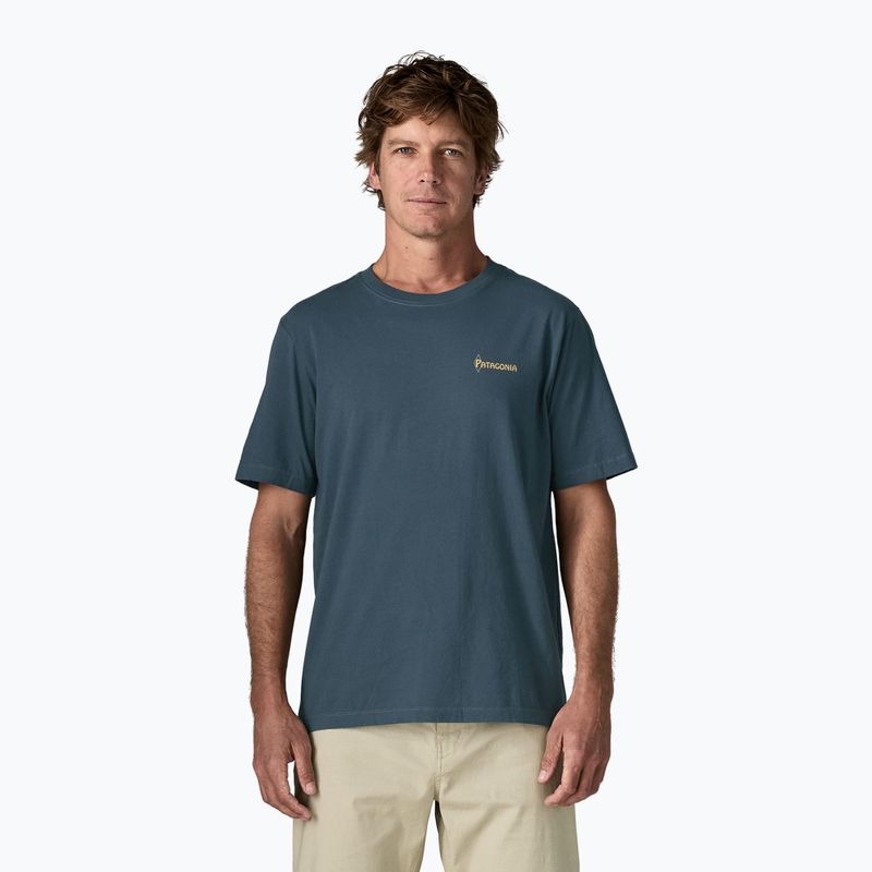 Herren-Shirt Patagonia Water People Banner summit blue