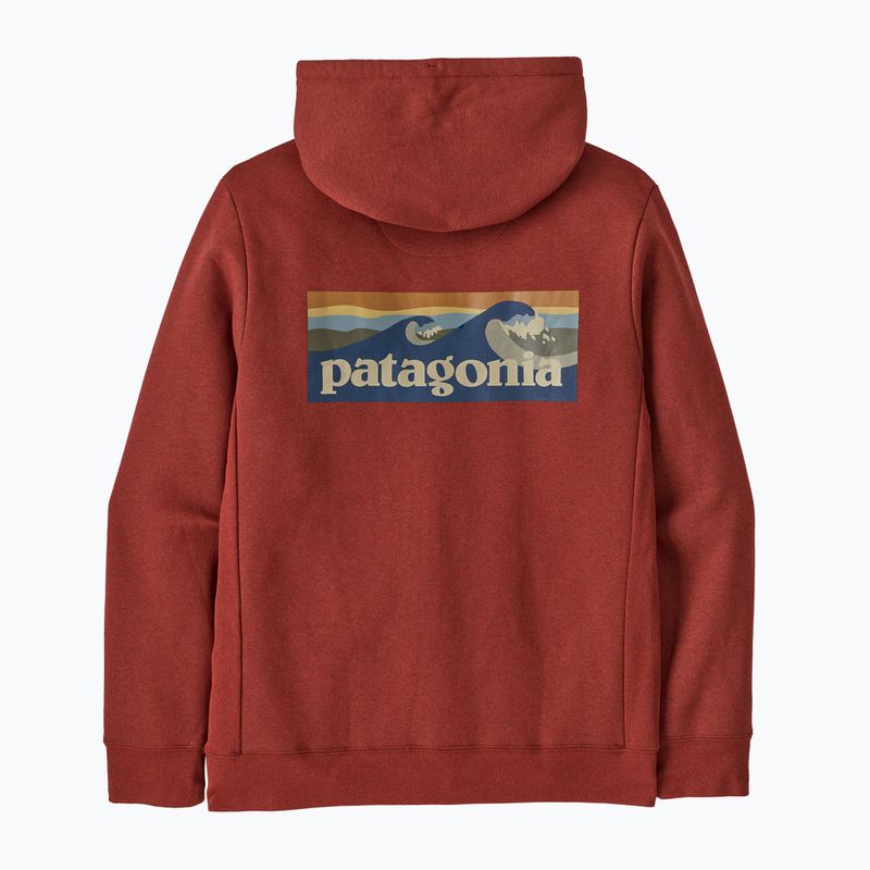 Herrenpullover Patagonia Boardshort Logo Uprisal Hoody Rusty Red 2
