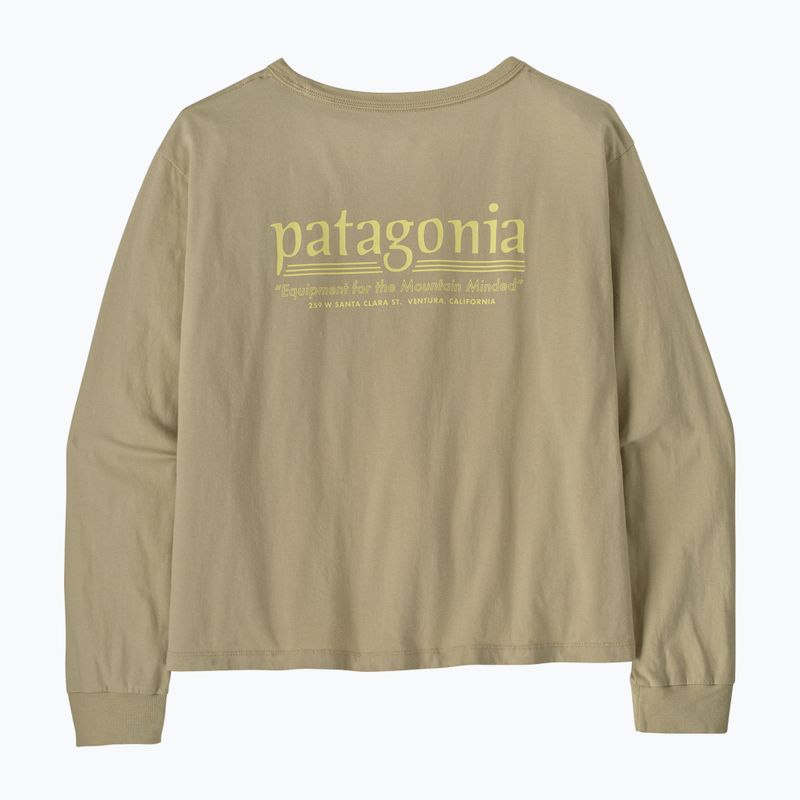 Damen-Longsleeve Patagonia Hut Tripper Easy Cut weathered stone 3