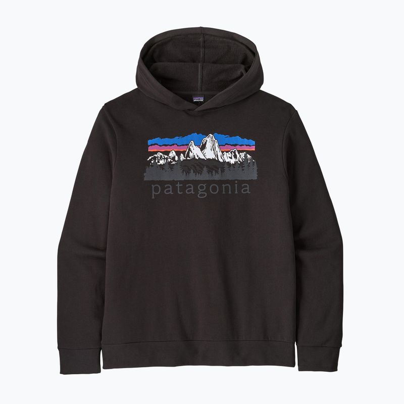 Herren-Trekkingsweatshirt Patagonia Fitz Roy Foothills Daily Hoody black