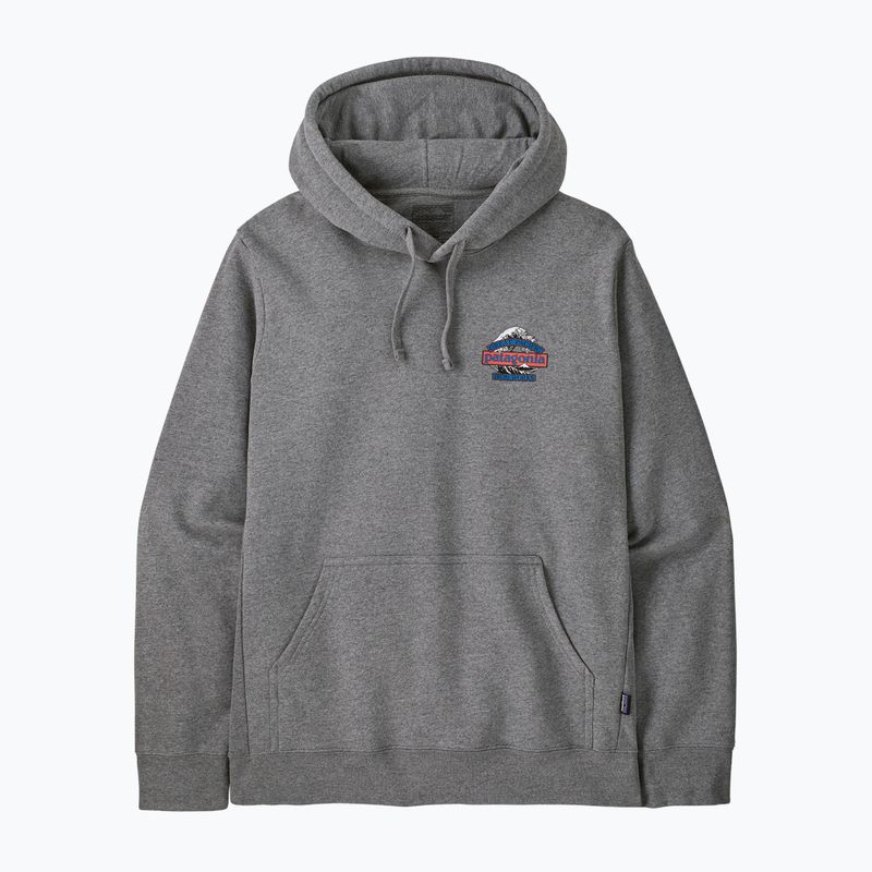 Herrenpullover Patagonia Great Waves Uprisal Hoody gravel heather 3