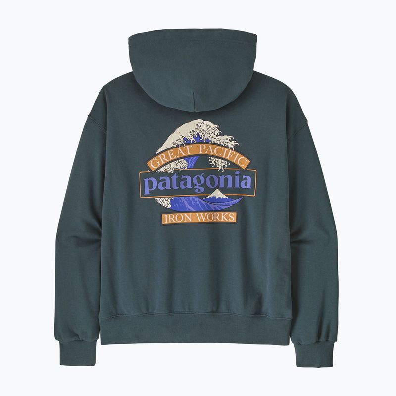 Damen-Trekkingsweatshirt Patagonia Great Waves Daily Hoody summit blue 2