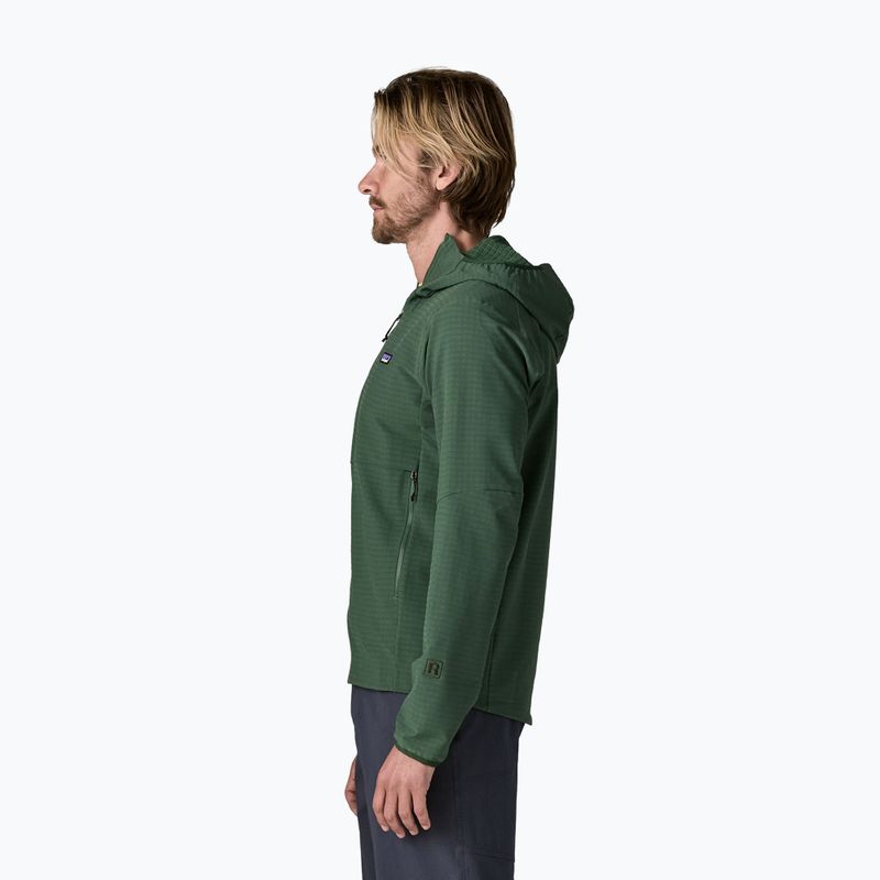 Softshell-Jacke für Herren Patagonia R1 TechFace Hoody canopy green 3