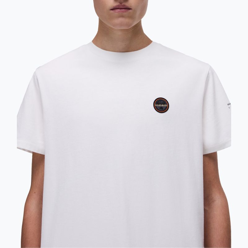 Herren Napapijri S-Badge weißes Reiher-T-Shirt 3