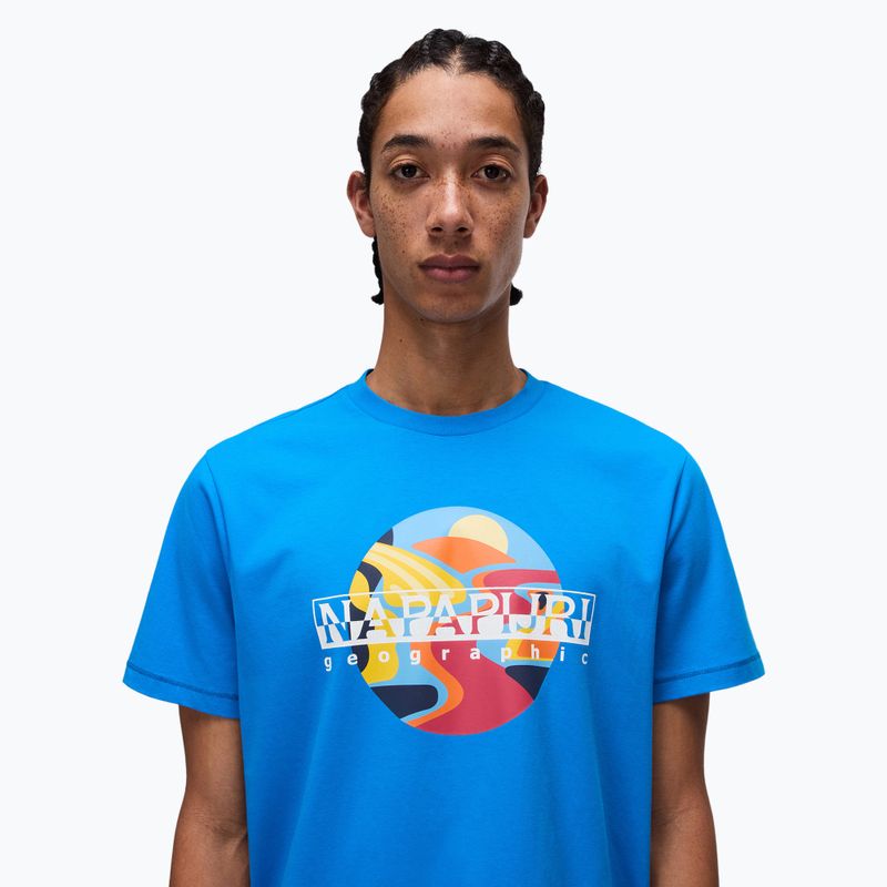 Herren Napapijri S-Valdor französisch blau B2W t-shirt 3