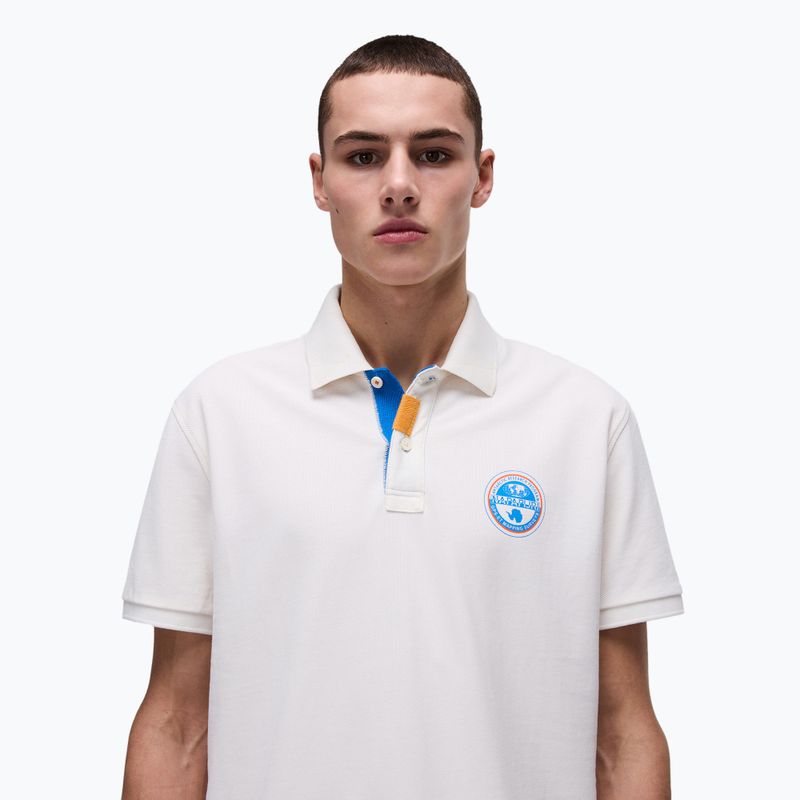 Polohemd Herren Napapijri E-Clanis white whisper 3