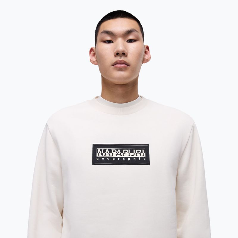 Herren Napapijri B-Box Logo C weiß flüstern Sweatshirt 3