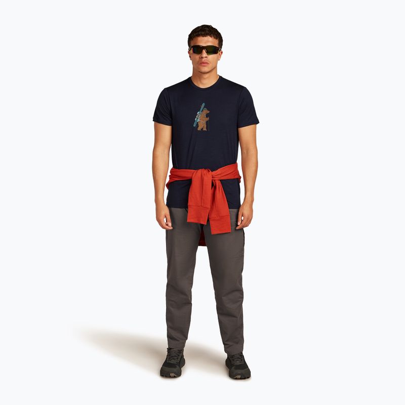 Herren-T-Shirt icebreaker Merino 150 Tech Lite Bear Tour midnight navy 4