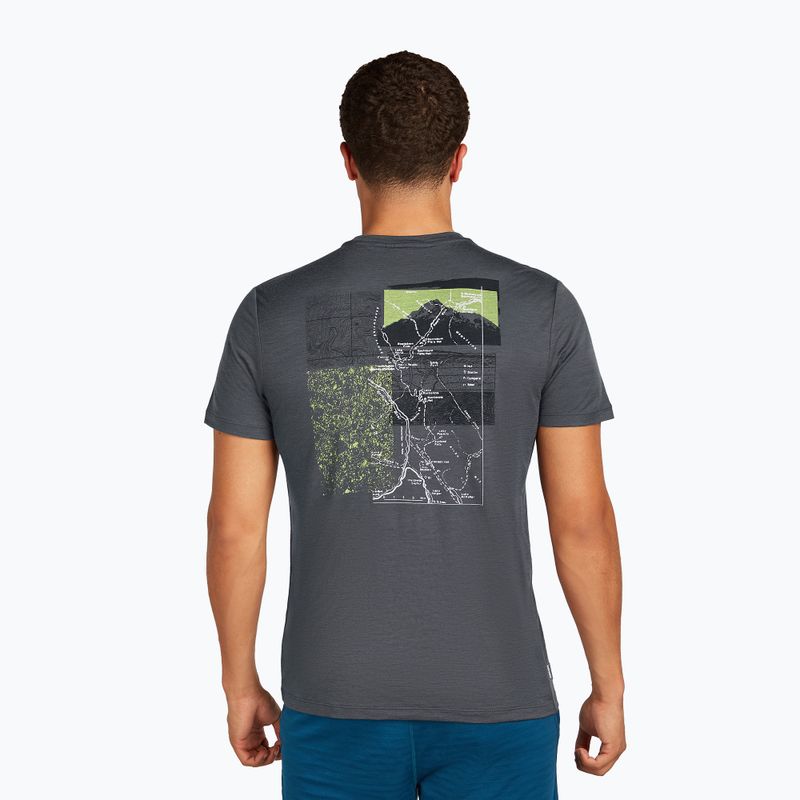 Shirt Herren icebreaker Merino 150 Tech Lite Infographic obsidian 3