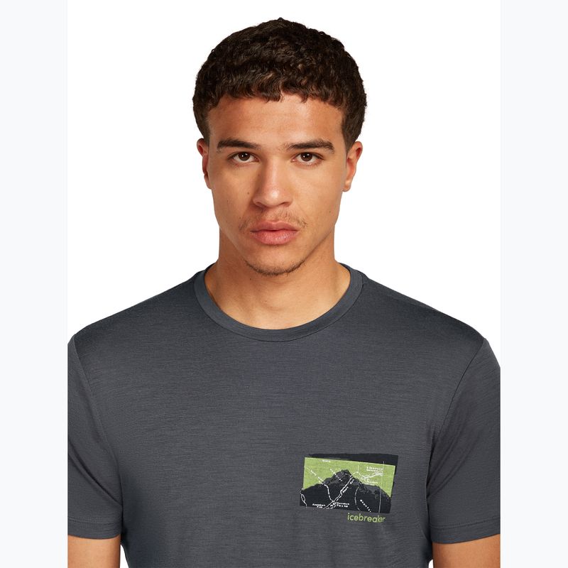 Shirt Herren icebreaker Merino 150 Tech Lite Infographic obsidian 4