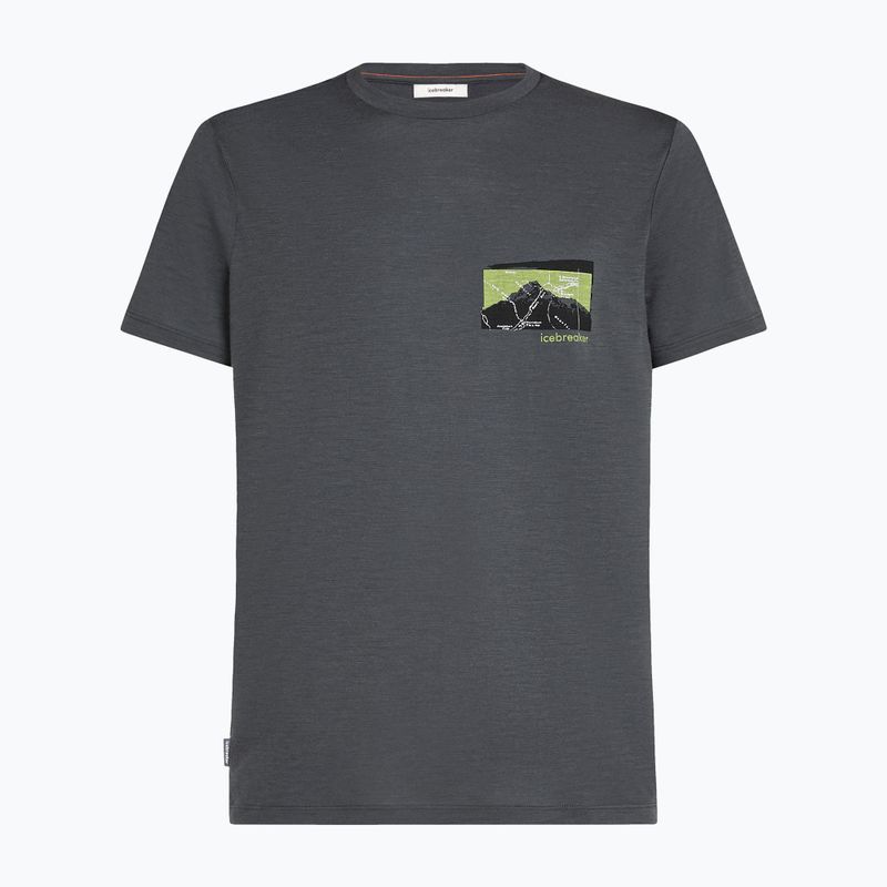 Shirt Herren icebreaker Merino 150 Tech Lite Infographic obsidian 6