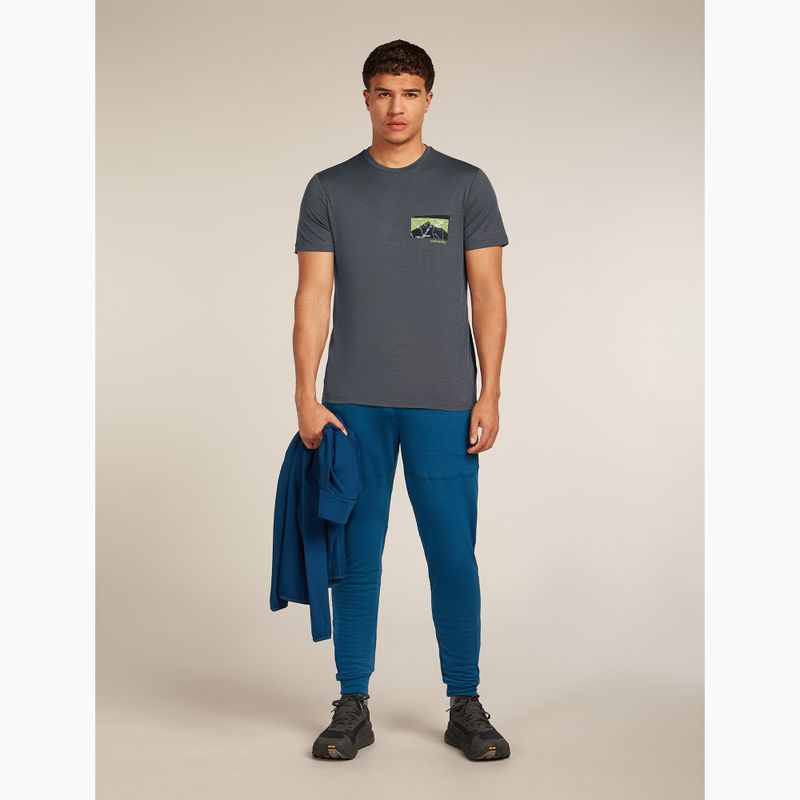 Shirt Herren icebreaker Merino 150 Tech Lite Infographic obsidian 7