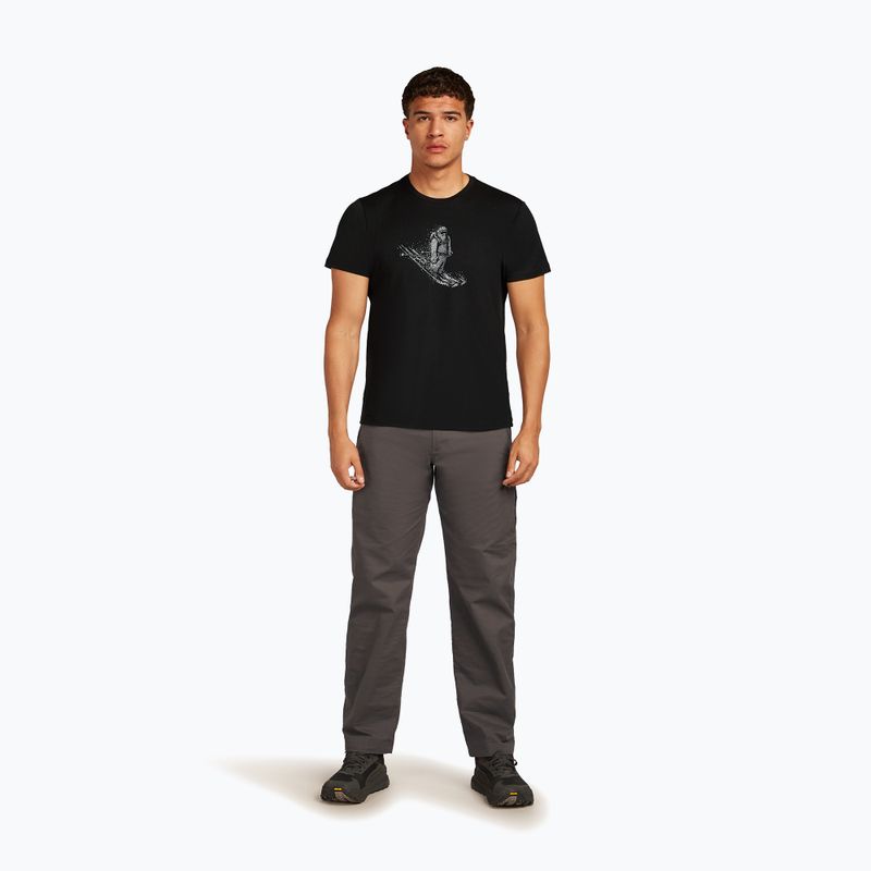 Herren T-Shirt icebreaker Merino 150 Tech Lite Skiing Yeti schwarz 2