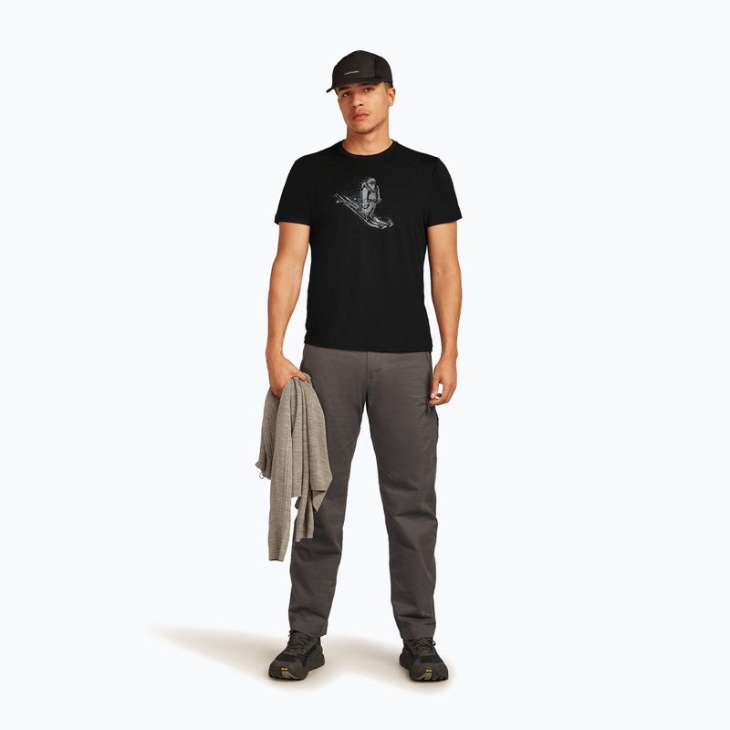 Shirt Herren icebreaker Merino 150 Tech Lite Skiing Yeti black 4