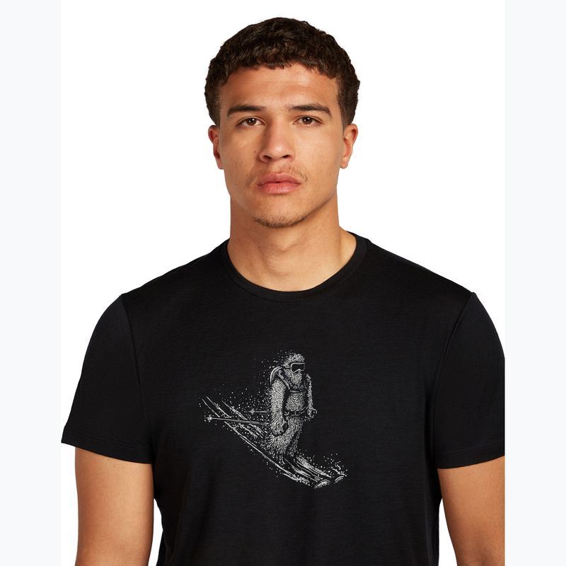 Shirt Herren icebreaker Merino 150 Tech Lite Skiing Yeti black 5