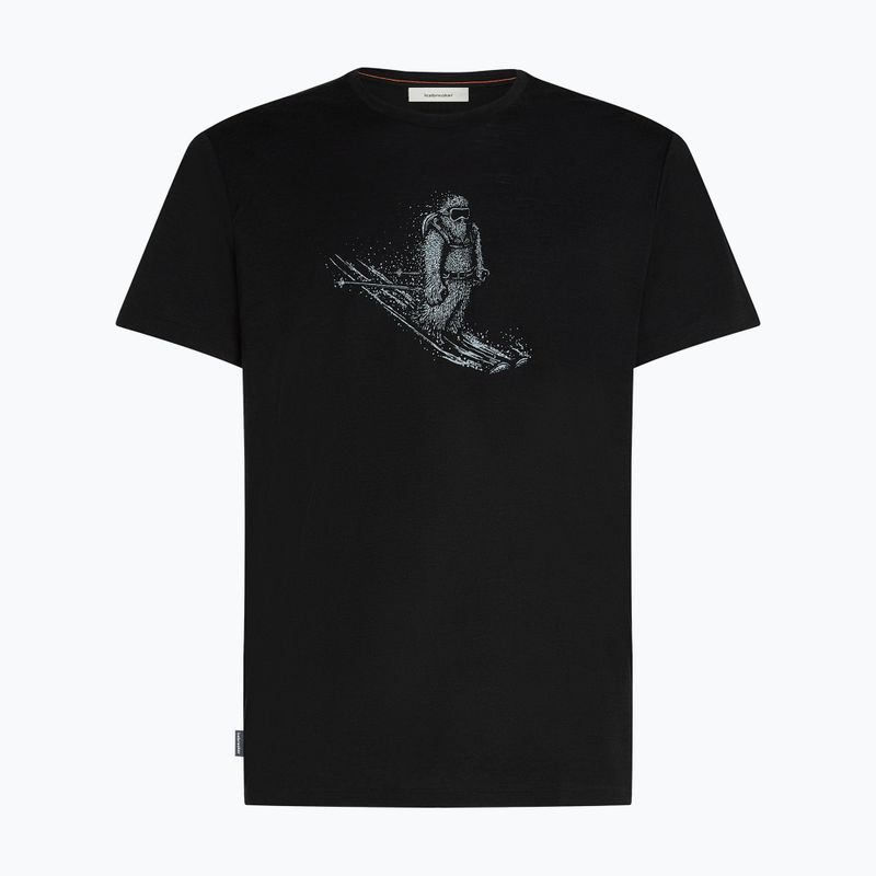 Herren T-Shirt icebreaker Merino 150 Tech Lite Skiing Yeti schwarz 7
