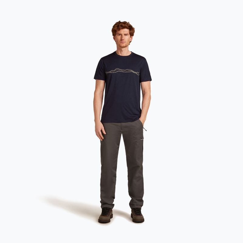 Shirt Herren icebreaker Merino 150 Tech Lite Mountain Pulse midnight navy 2
