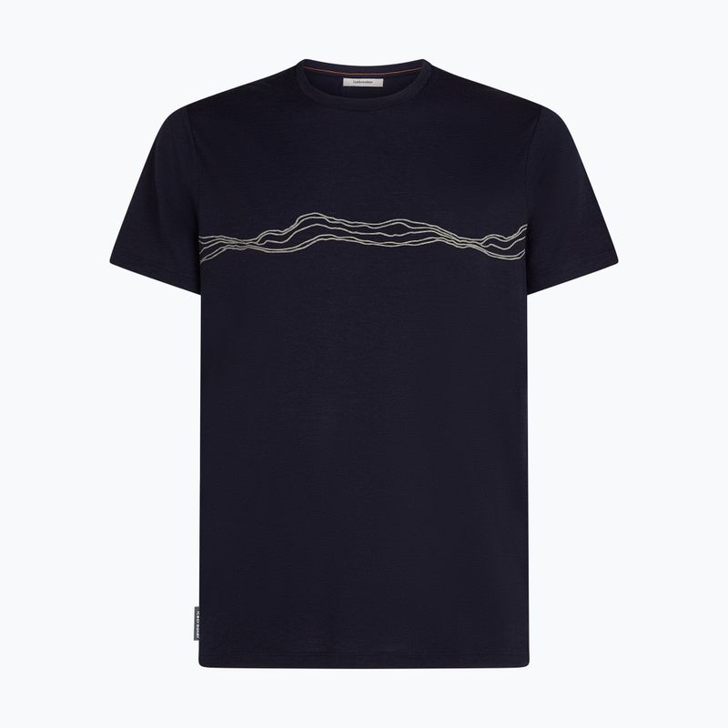 Shirt Herren icebreaker Merino 150 Tech Lite Mountain Pulse midnight navy 6