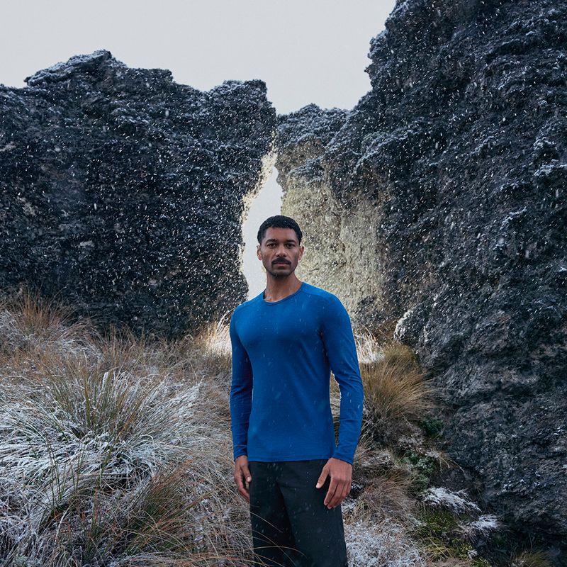 Icebreaker 200 Oasis Crewe Thermo-Longsleeve atlantis für Herren 7