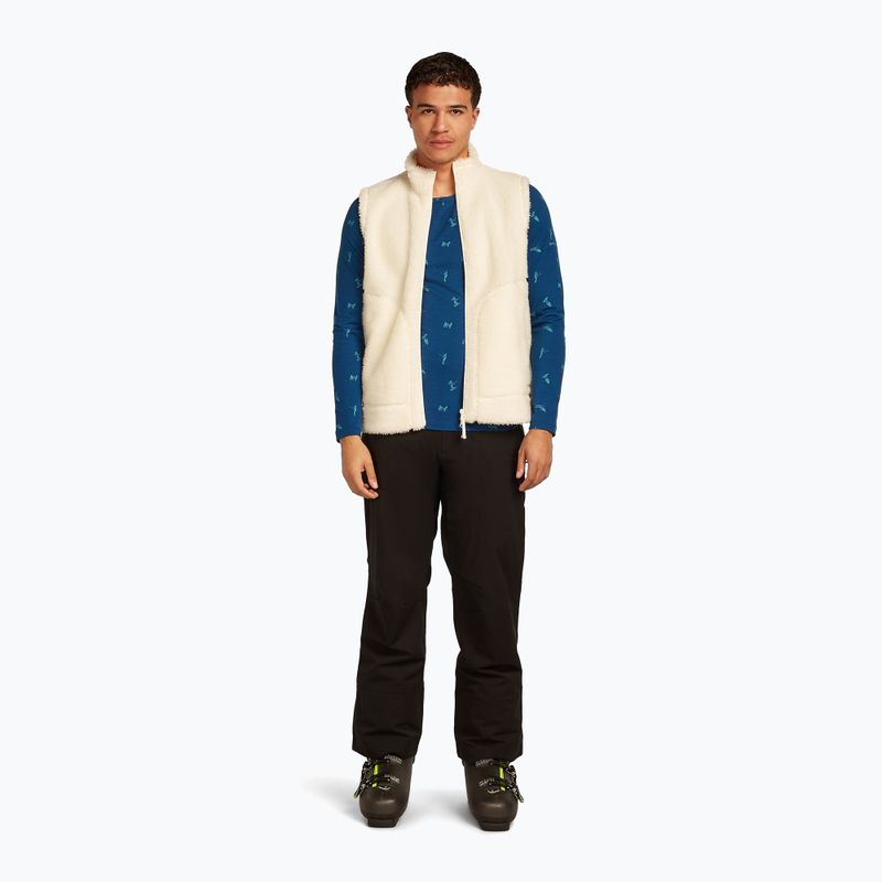 Thermo-Longsleeve Herren icebreaker Merino 200 Oasis Crewe Snow Day atlantis/topaz/aop 5