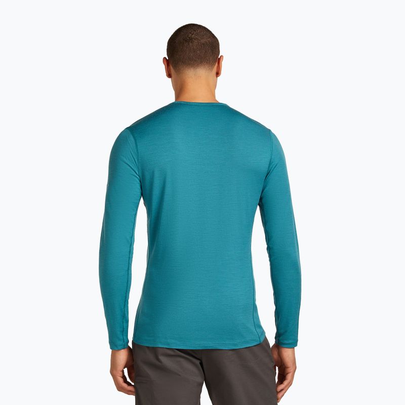 Thermoaktives Herren-Longsleeve icebreaker Merino 200 Oasis Crewe Elevation Line topaz 3