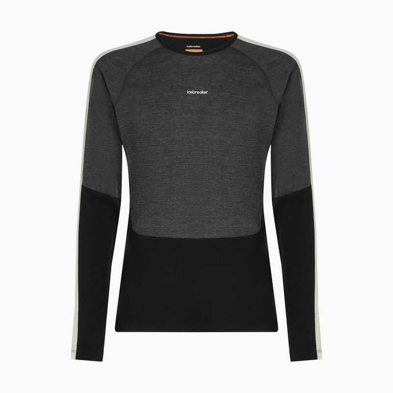 Herren Thermo-Langarmshirt Icebreaker Merino 200 Oasis+ LS Crewe 0JI schwarz/jet meliert/naturfarben/cb 7