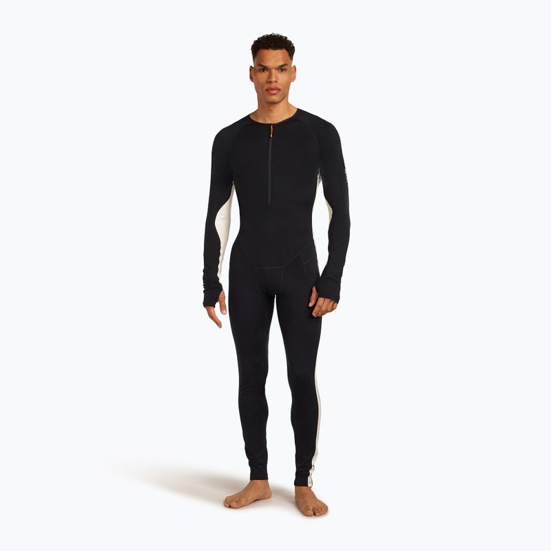 Herren Thermo-Overall Icebreaker Merino 200 Oasis+ schwarz/ungefärbt/cb 4