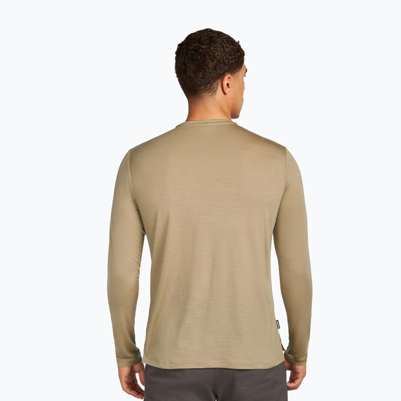 Langarm-Trekkingshirt Herren Icebreaker Merino 125 Cool-Lite Sphere III Tee Flagstone 3
