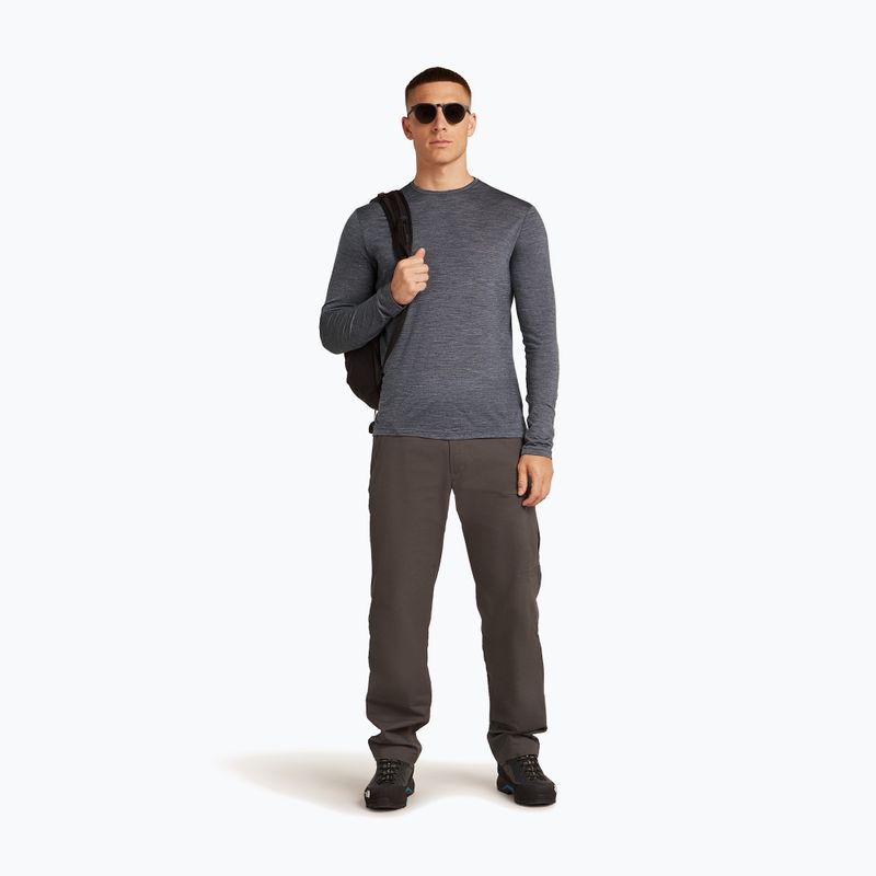 Langärmliges Trekking-Herren-Shirt Icebreaker Merino 125 Cool-Lite Sphere III Tee Midnight Navy Heather 4