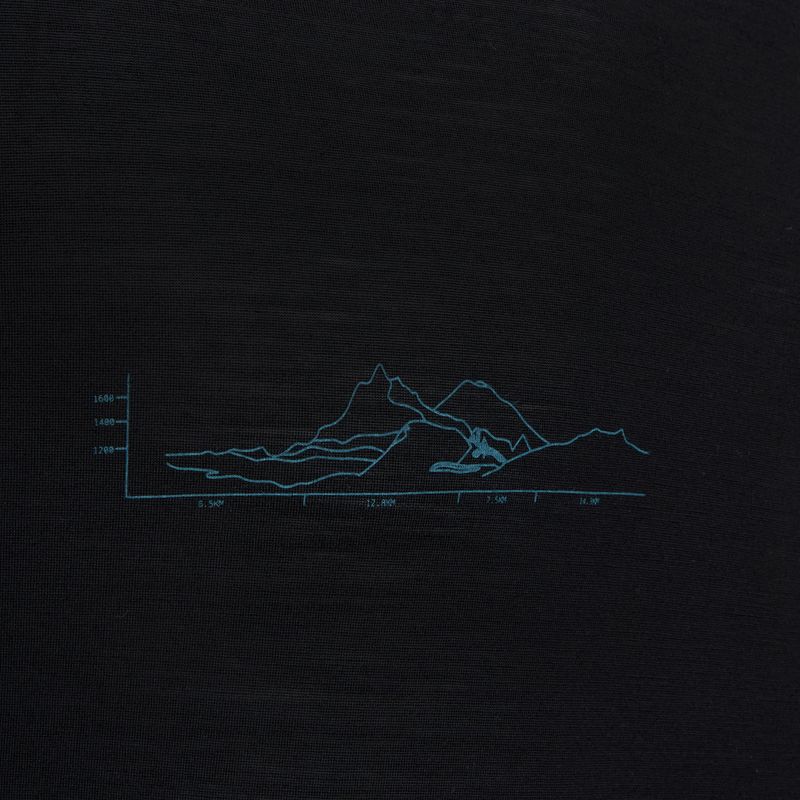 Herren-T-Shirt icebreaker Merino Blend 125 Cool-Lite Sphere Trail schwarz 3
