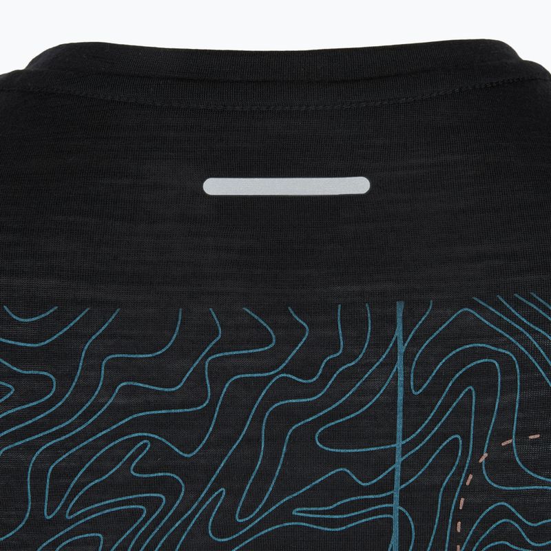 Herren-T-Shirt icebreaker Merino Blend 125 Cool-Lite Sphere Trail schwarz 5