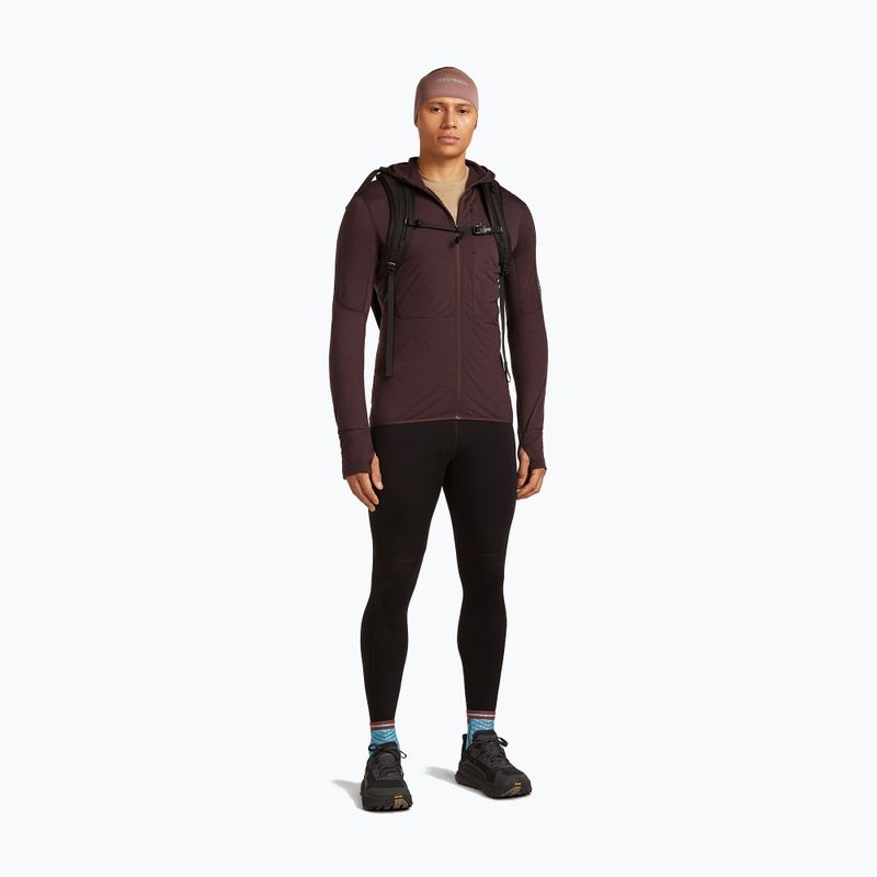 Icebreaker Merino 200 RealFleece Descender Zip Hoodie java trekking sweatshirt 4