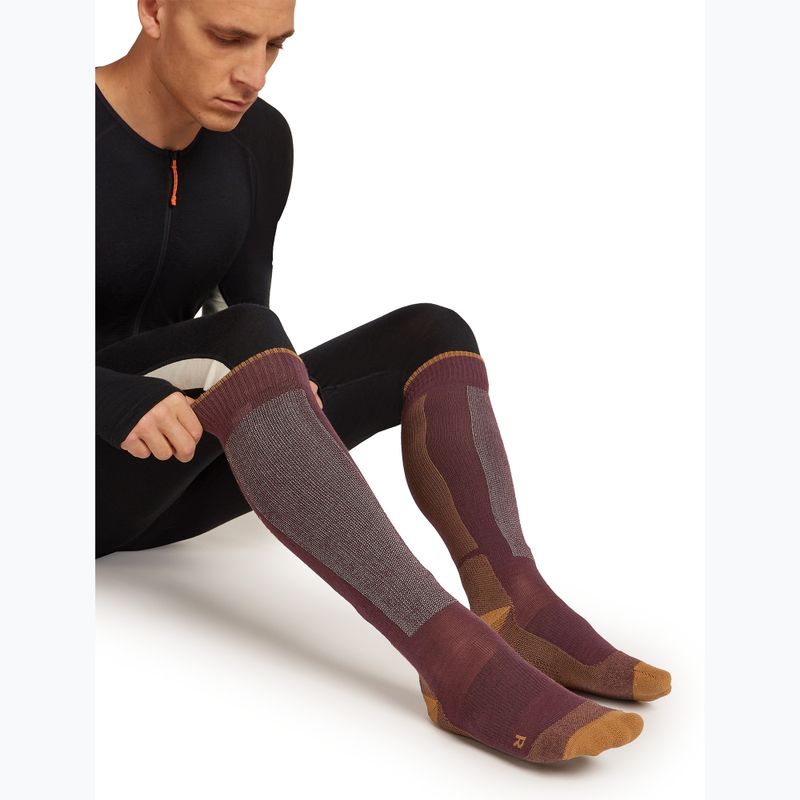 Skisocken Herren Icebreaker Merino Ski+ java/trail/seaglass 4