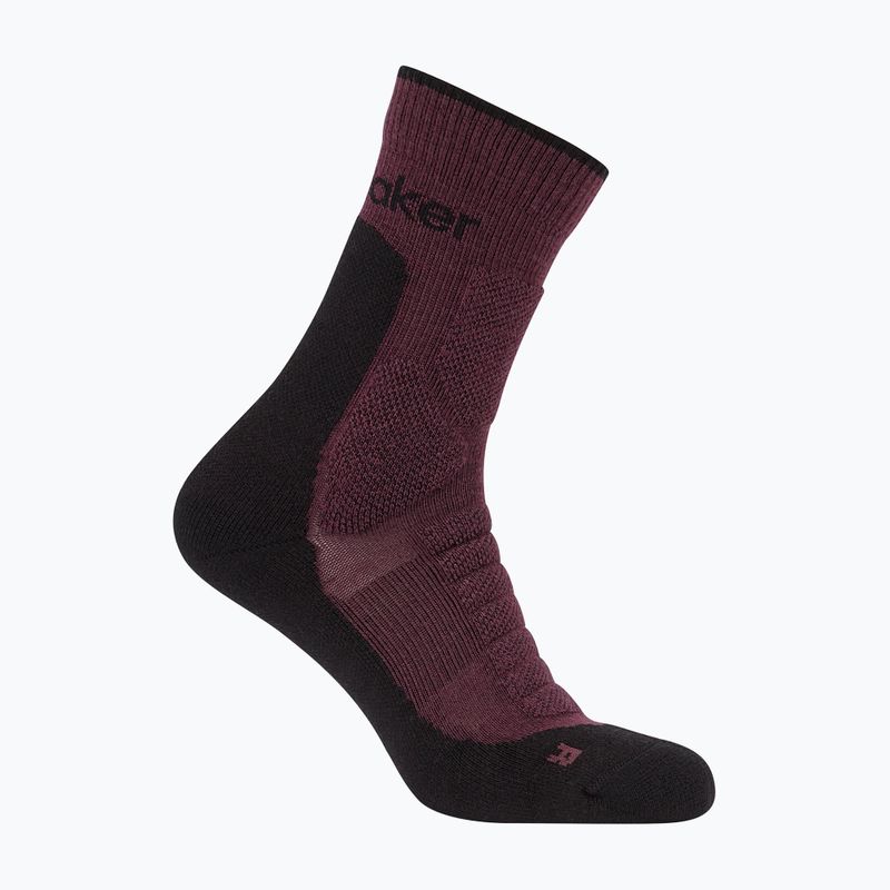 Herren-Socken icebreaker Merino Hike+ Heavy Crew java/schwarz