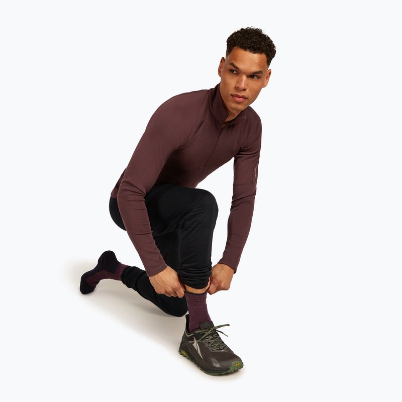 Herren-Socken icebreaker Merino Hike+ Heavy Crew java/schwarz 4