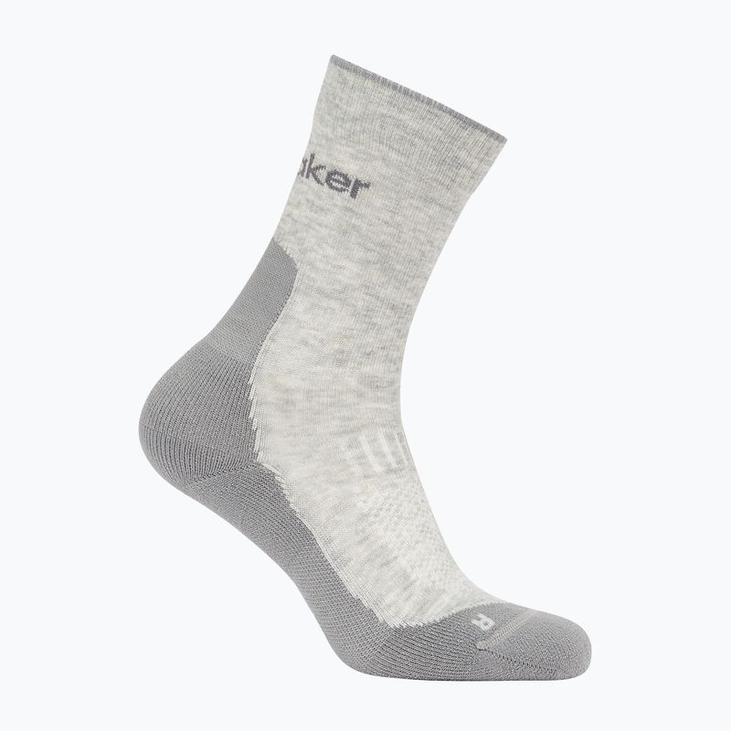 Icebreaker Merino Hike+ Light Crew Socken für Herren blizzard heather/alloy