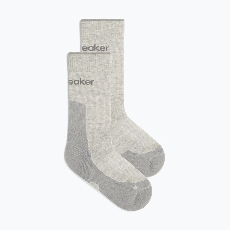 Icebreaker Merino Hike+ Light Crew Socken für Herren blizzard heather/alloy 2