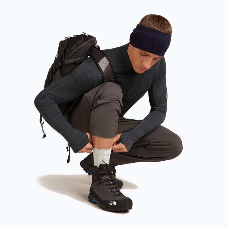 Icebreaker Merino Hike+ Light Crew Socken für Herren blizzard heather/alloy 5
