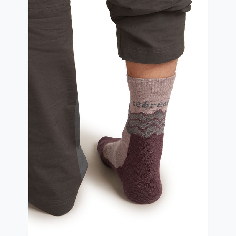 Socken Herren icebreaker Merino Hike+ Medium Crew Across the Peaks summit/java/obsidian 4