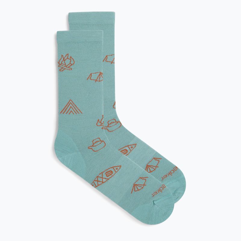 Socken Herren icebreaker Merino Ultralight Crew Camp Ess hydro/trail 2