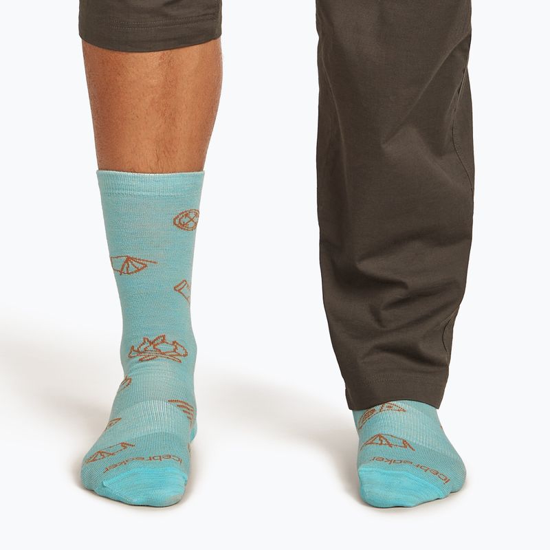 Socken Herren icebreaker Merino Ultralight Crew Camp Ess hydro/trail 4