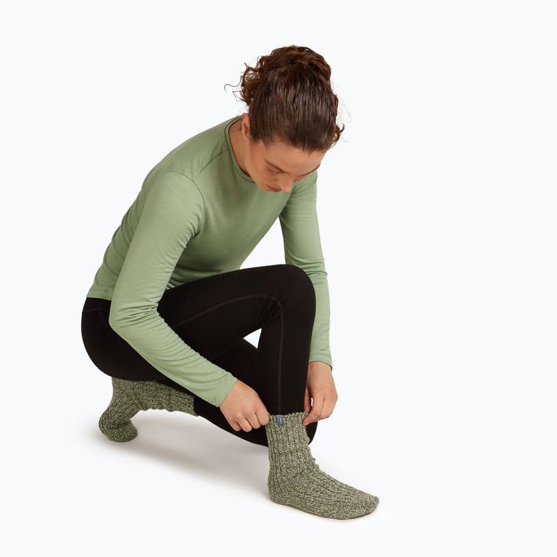 Skisocken Icebreaker Merino Ski Lodge Crew loden/lichen/chalk 4