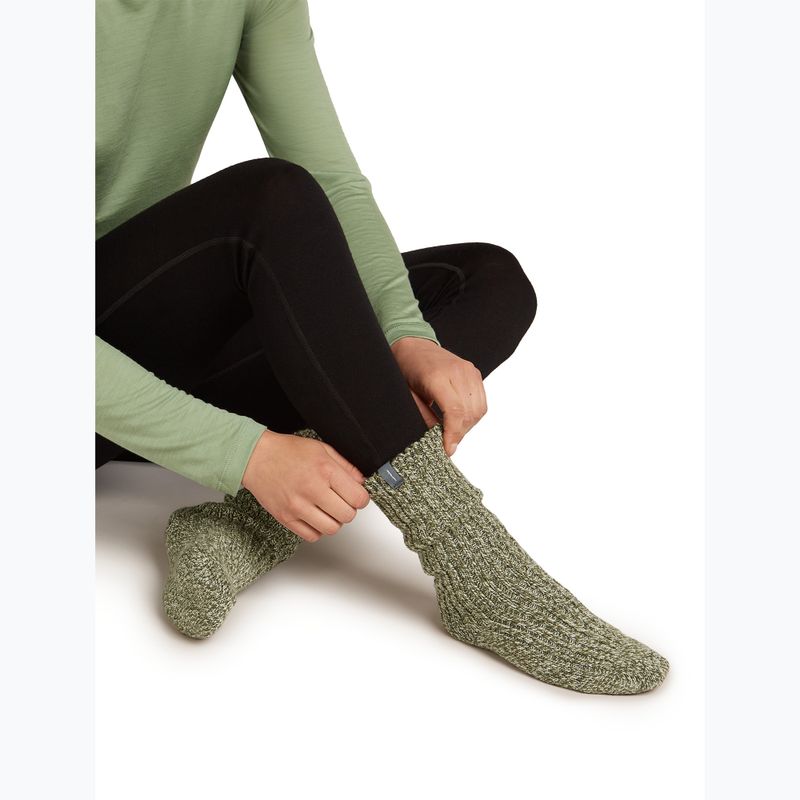 Skisocken Icebreaker Merino Ski Lodge Crew loden/lichen/chalk 5
